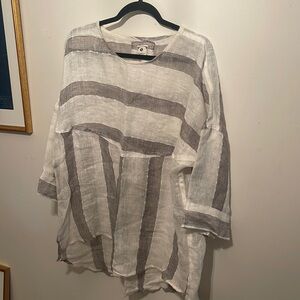 Striped linen  blouse